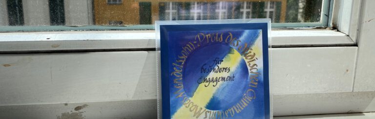 Moses-Mendelssohn-Preis des Jüdischen Gymnasiums